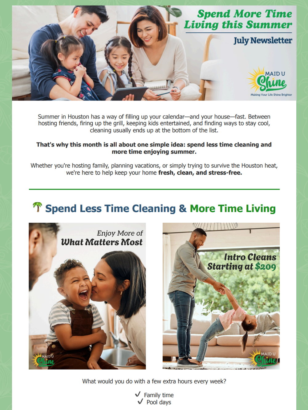 Monthly Newsletter