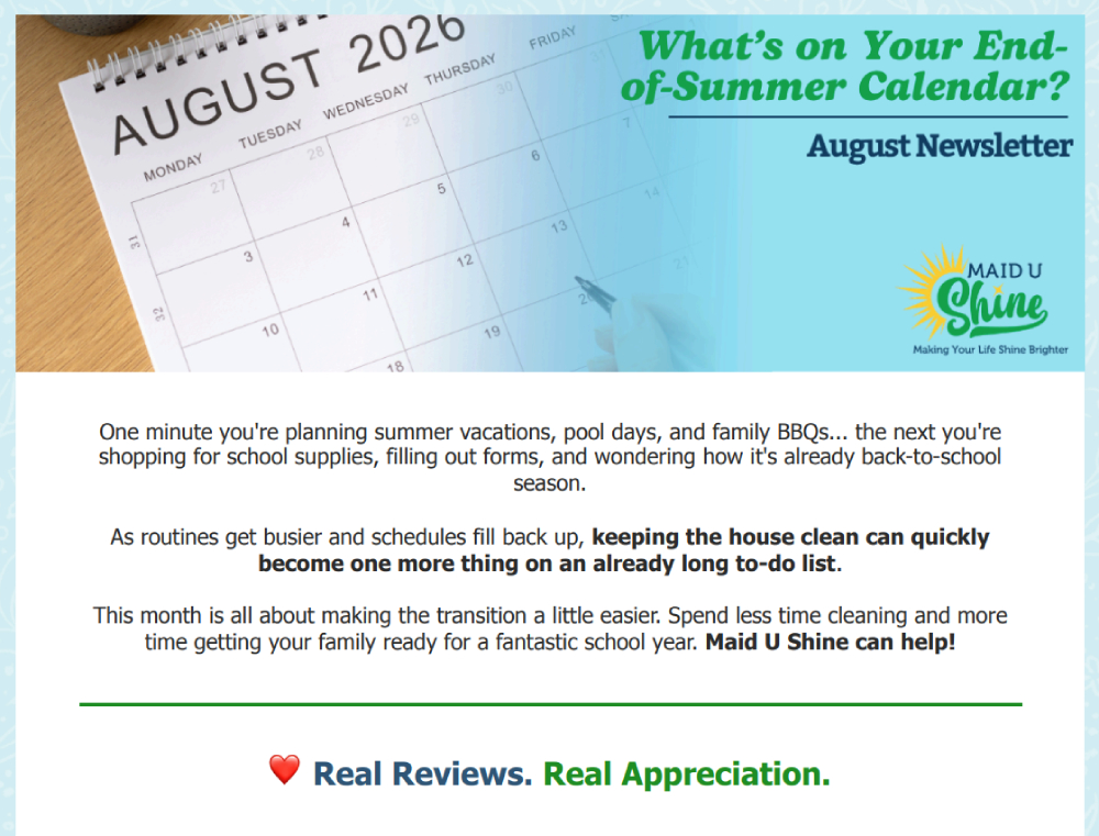Monthly Newsletter